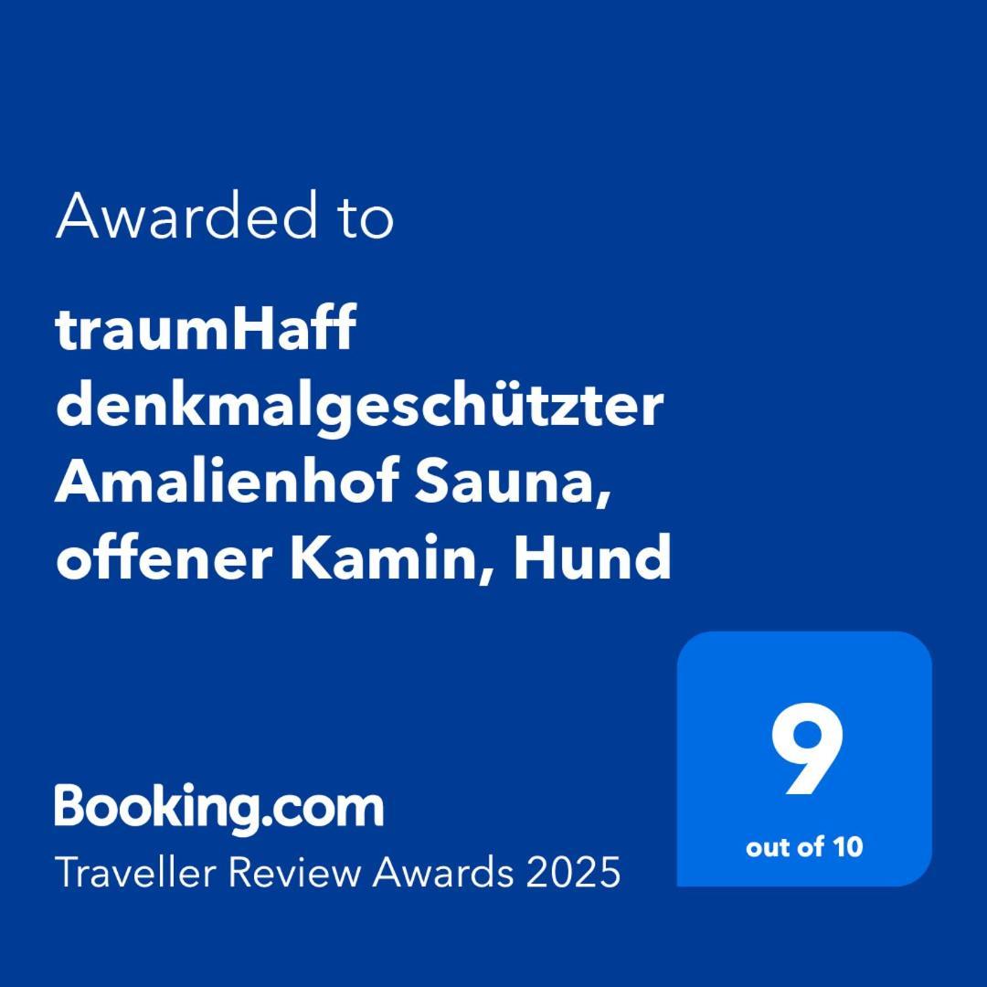 traumHaff denkmalgeschützter Amalienhof Sauna, offener Kamin, Hund Ahlbeck  Exterior foto